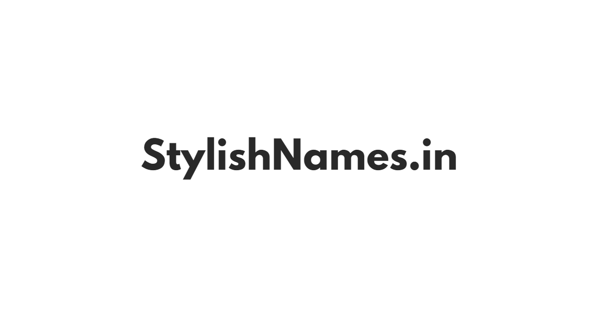 ahornish stylish names