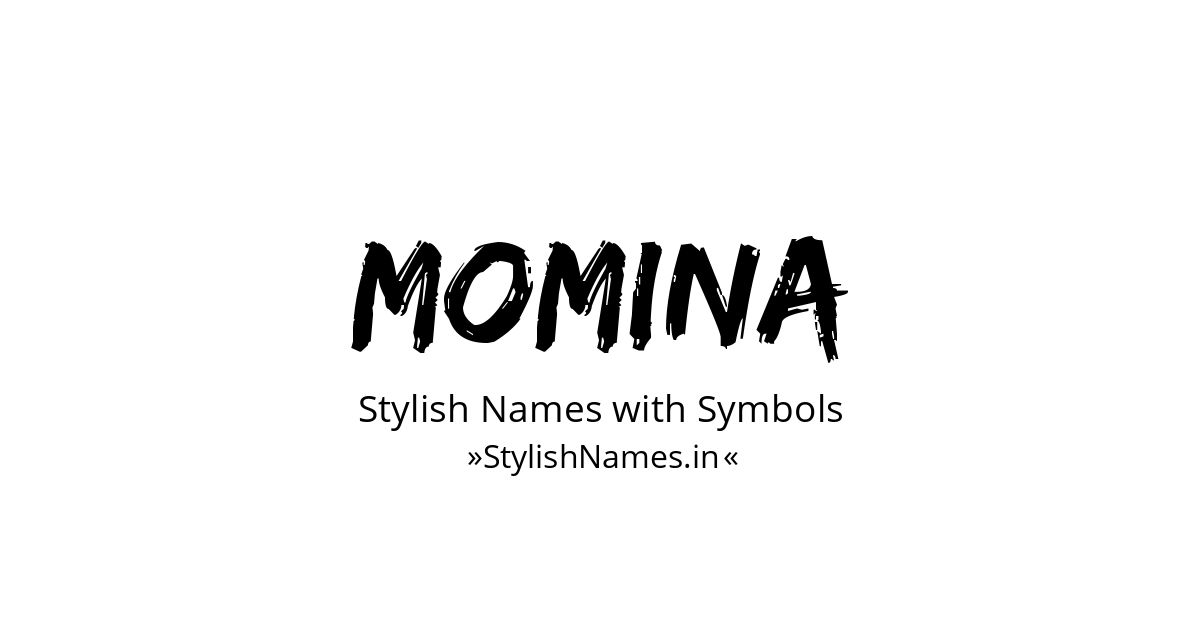 Momina stylish names